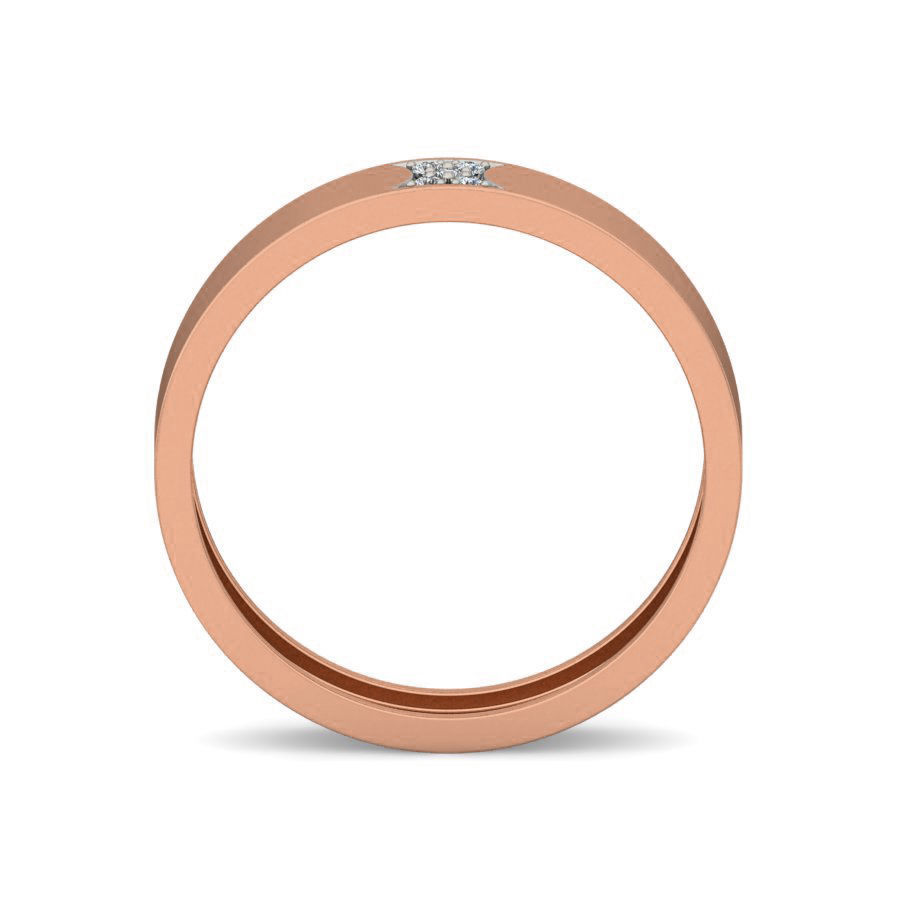 Diamond Band Ring 3dm stl render detail 3D print model_1