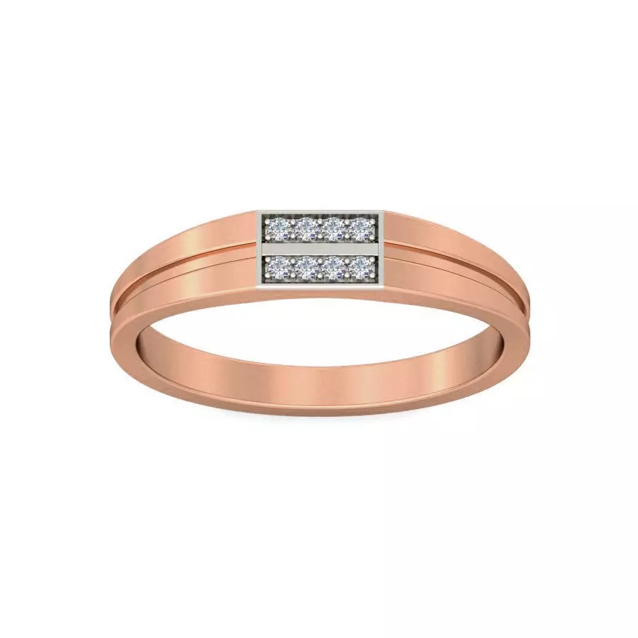 Diamond Band Ring 3dm stl render detail 3D print model_0