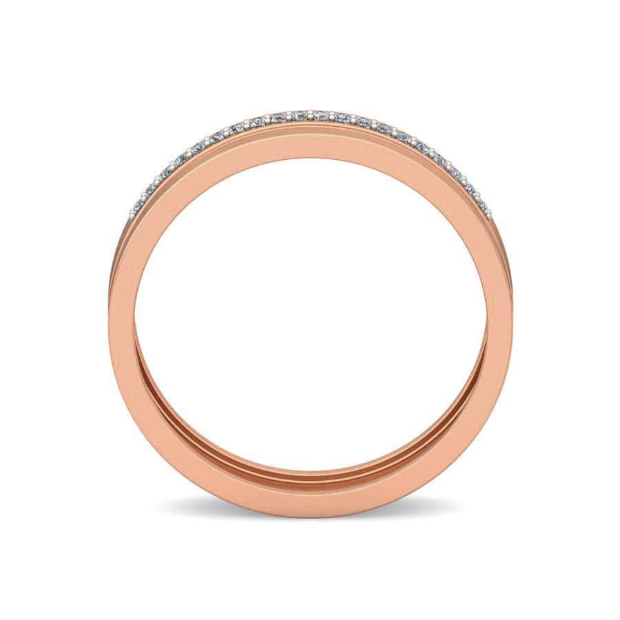 Diamond Band Ring 3dm stl render detail 3D print model_1