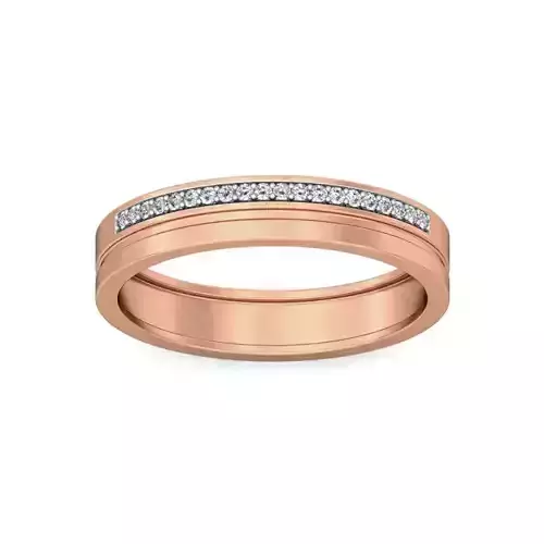 Diamond Band Ring 3dm stl render detail