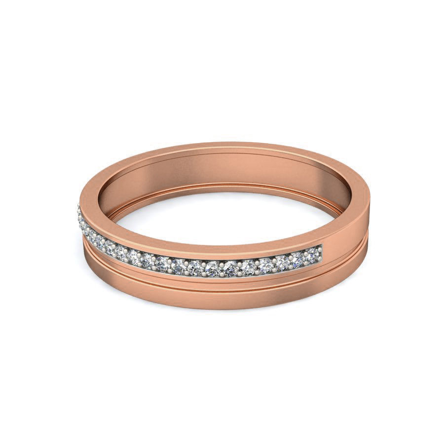 Diamond Band Ring 3dm stl render detail 3D print model_6