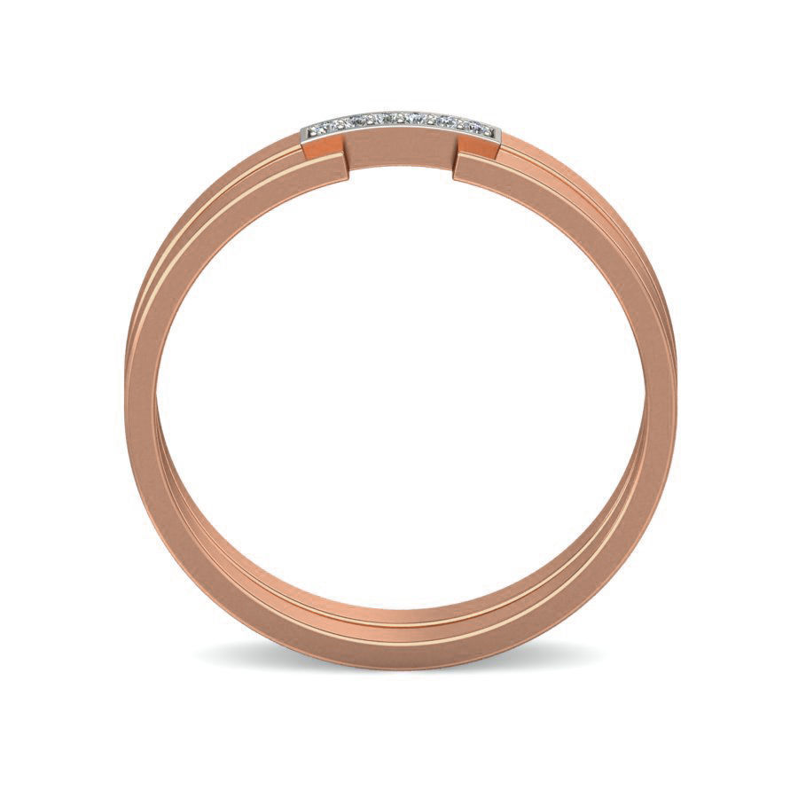 Diamond Band Ring 3dm stl render detail 3D print model_1