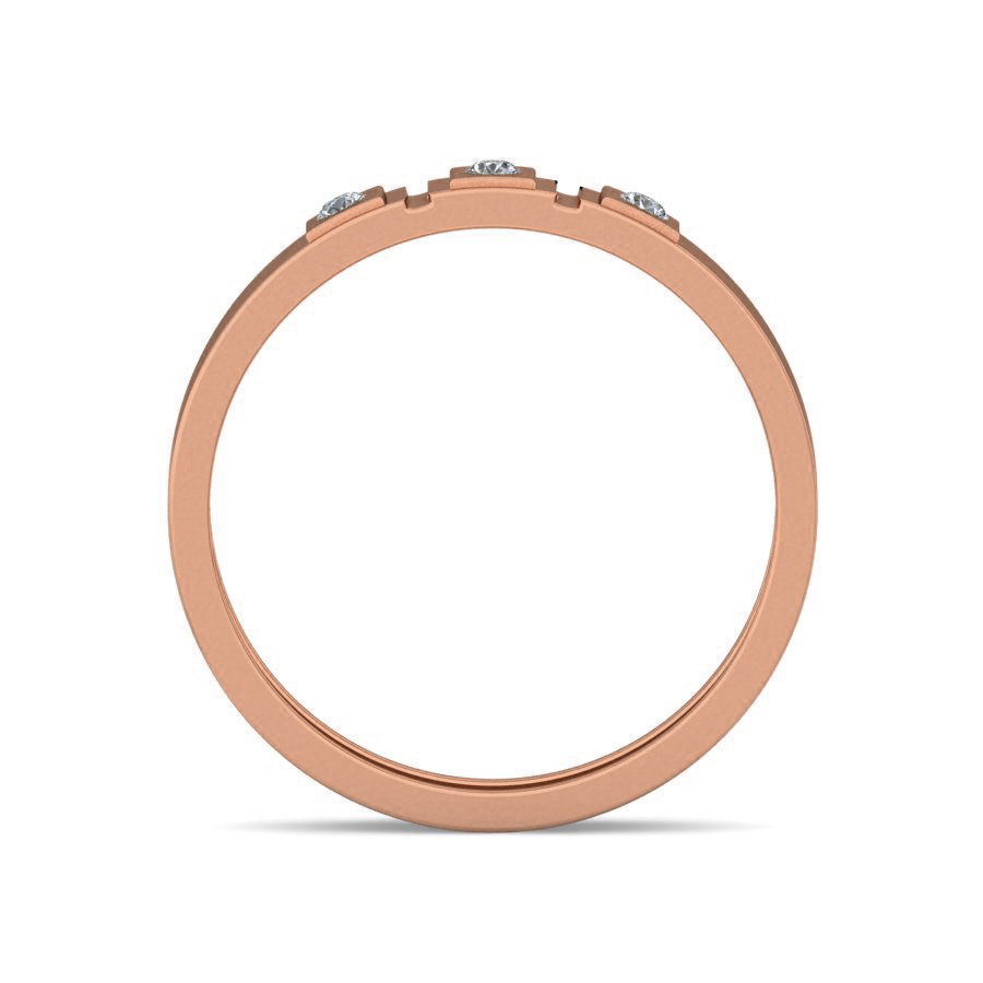 Diamond Band Ring 3dm stl render detail 3D print model_1