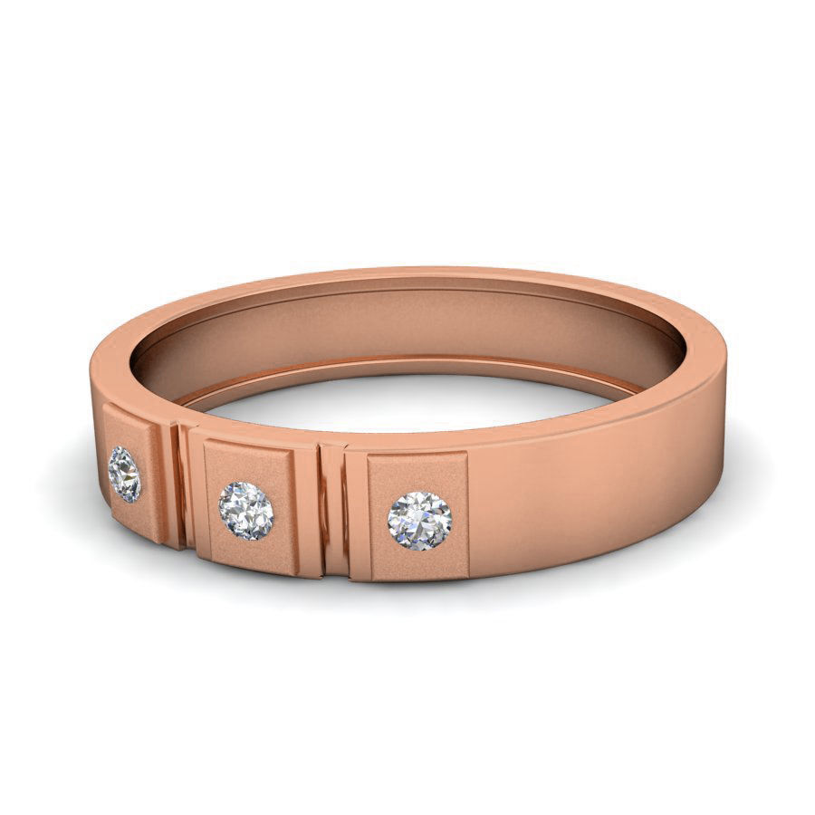 Diamond Band Ring 3dm stl render detail 3D print model_4