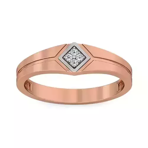 Diamond Band Ring 3dm stl render detail