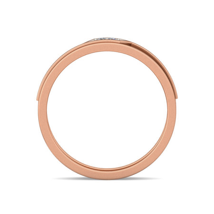 Diamond Band Ring 3dm stl render detail 3D print model_1