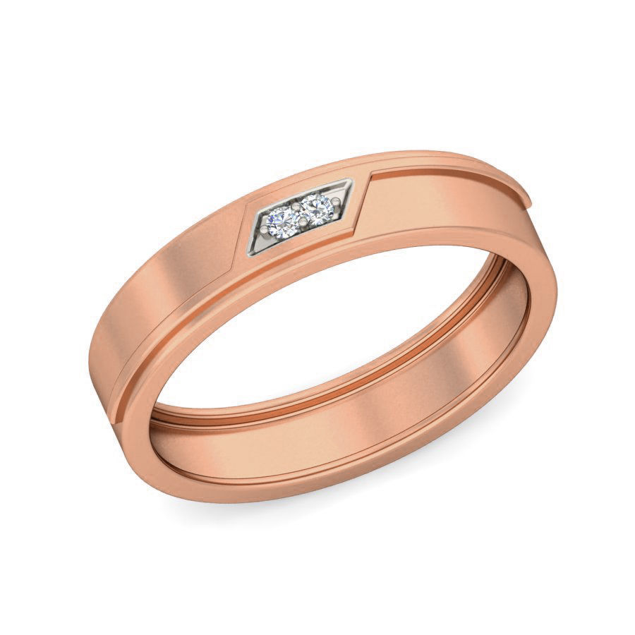 Diamond Band Ring 3dm stl render detail 3D print model_2