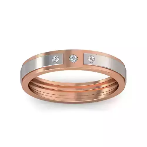 Diamond Band Ring 3dm stl render detail