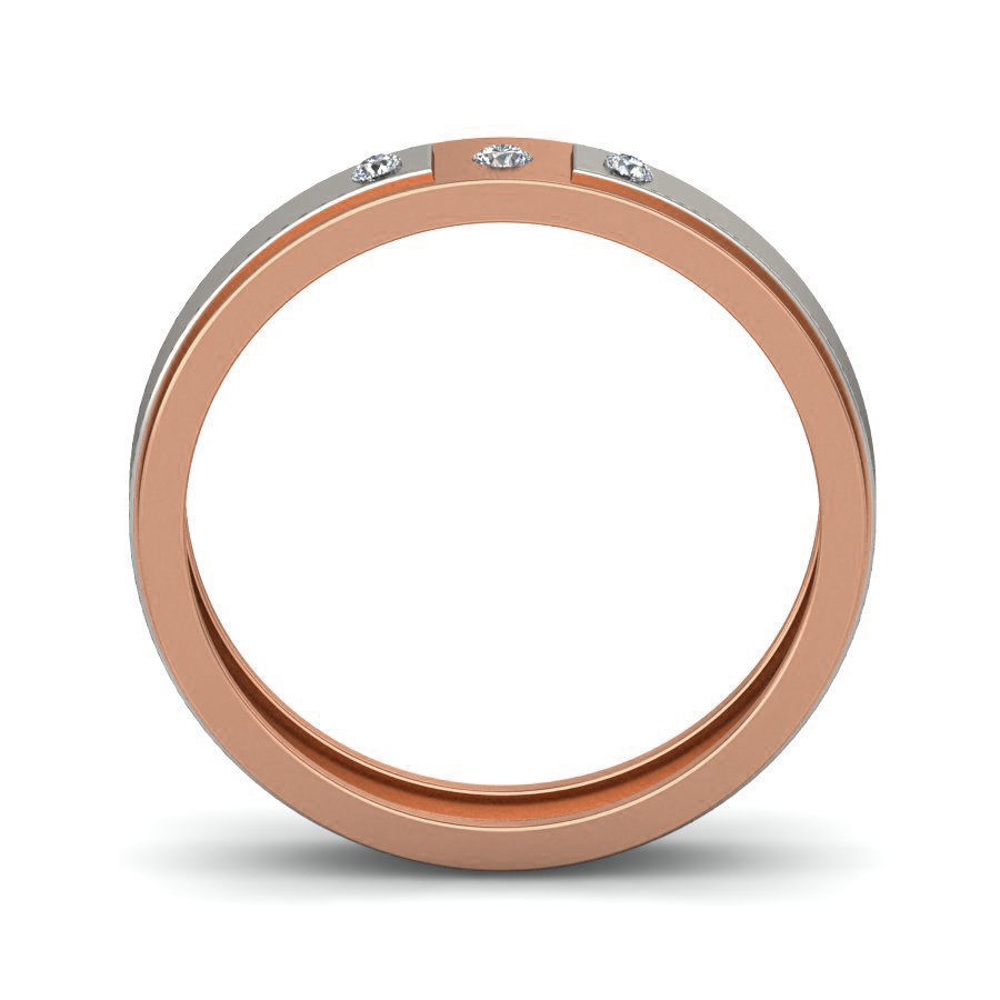 Diamond Band Ring 3dm stl render detail 3D print model_1