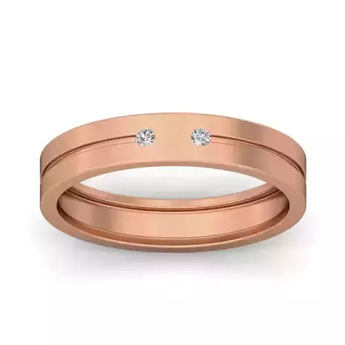 Diamond Band Ring 3dm stl render detail