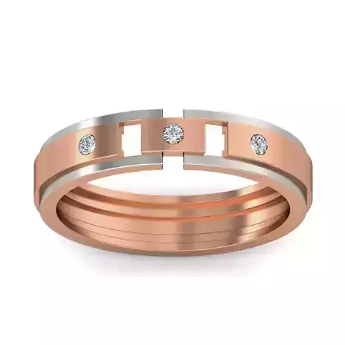 Diamond Band Ring 3dm stl render detail