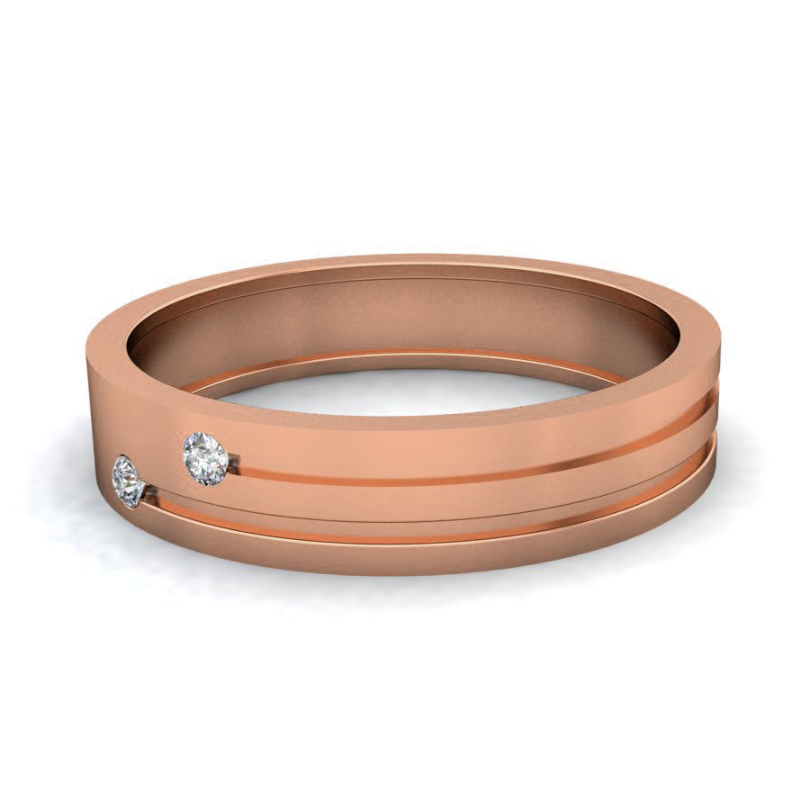 Diamond Band Ring 3dm stl render detail 3D print model_5