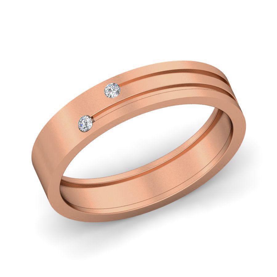 Diamond Band Ring 3dm stl render detail 3D print model_2