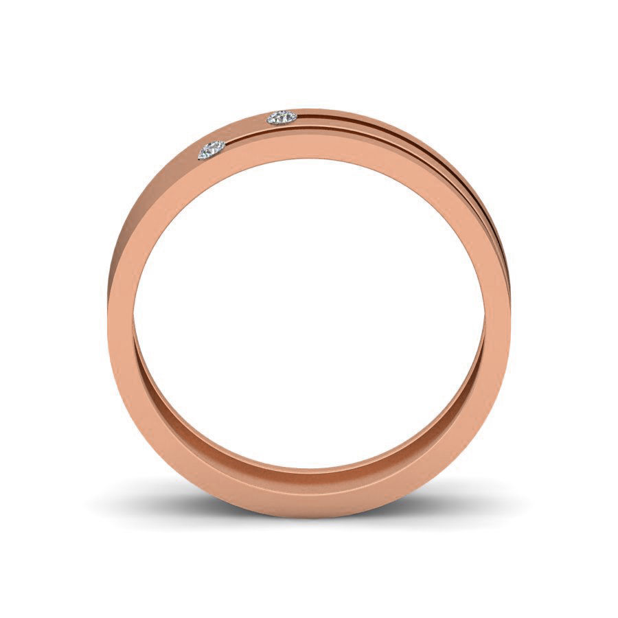 Diamond Band Ring 3dm stl render detail 3D print model_1