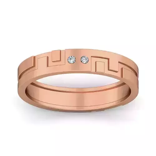 Diamond Band Ring 3dm stl render detail 3D print model