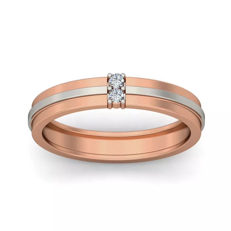 Diamond Band Ring 3dm stl render detail 3D print model_0