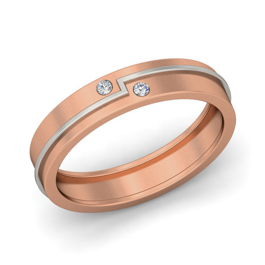 Diamond Band Ring 3dm stl render detail 3D print model_2