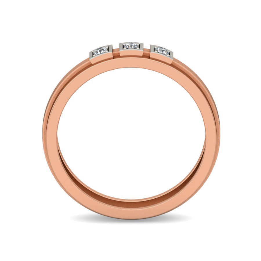 Diamond Band Ring 3dm stl render detail 3D print model_1