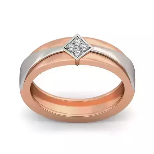 Diamond Band Ring 3dm stl render detail