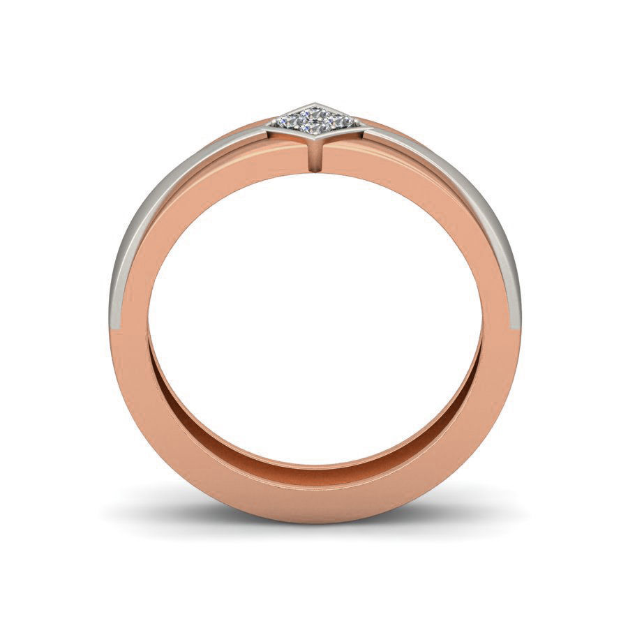 Diamond Band Ring 3dm stl render detail 3D print model_1