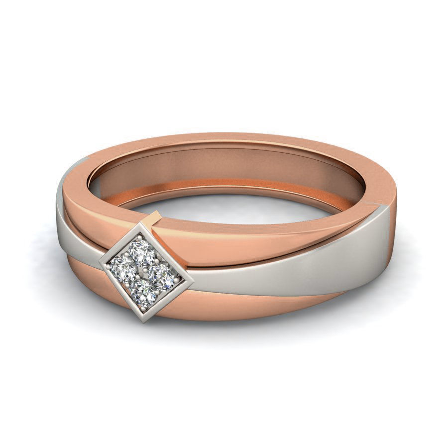 Diamond Band Ring 3dm stl render detail 3D print model_6