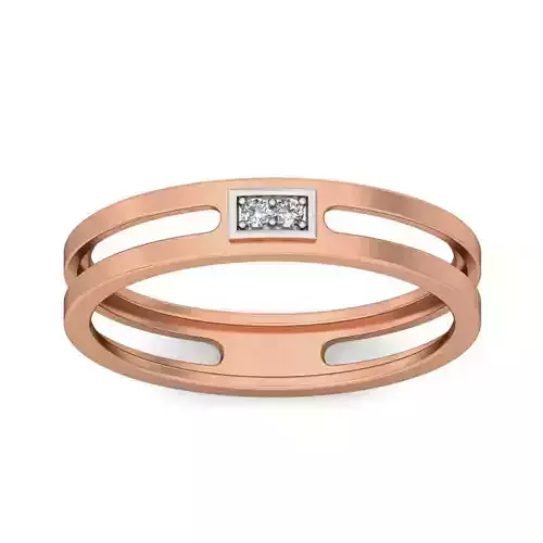 Diamond Band Ring 3dm stl render detail