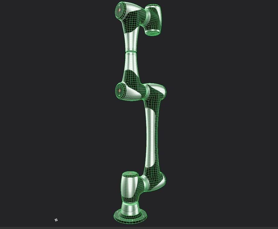 Robotic Arm  M01 Low-poly 3D model_10