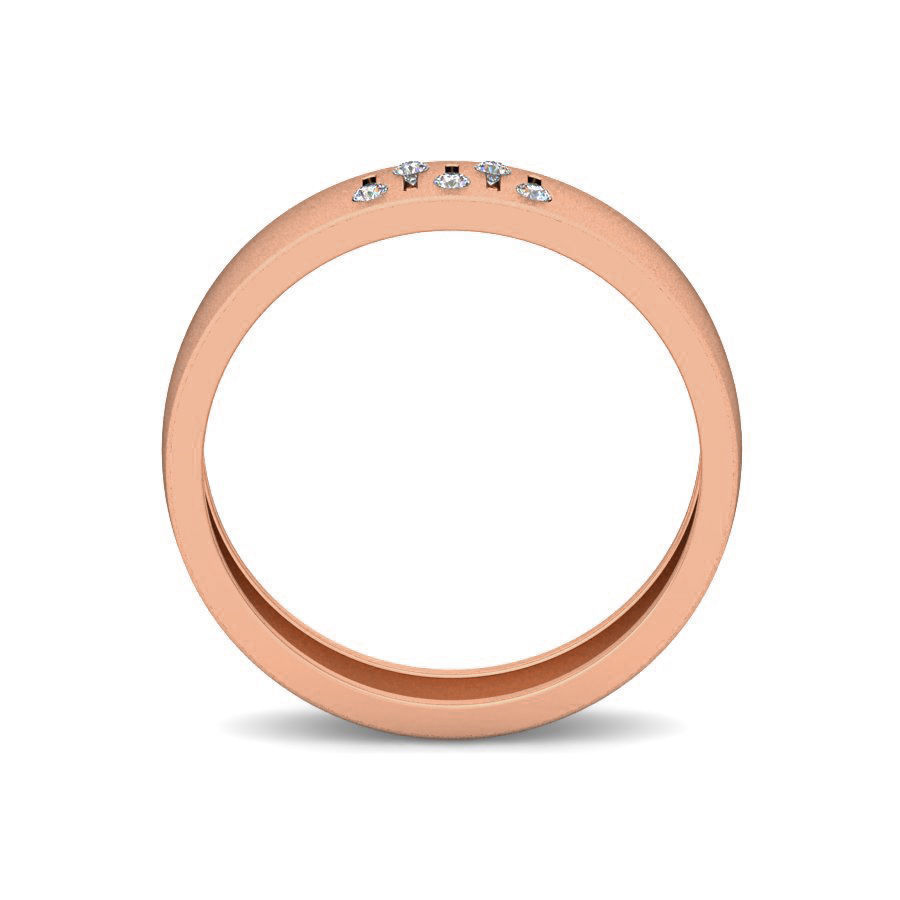 Diamond Band Ring 3dm stl render detail 3D print model_1