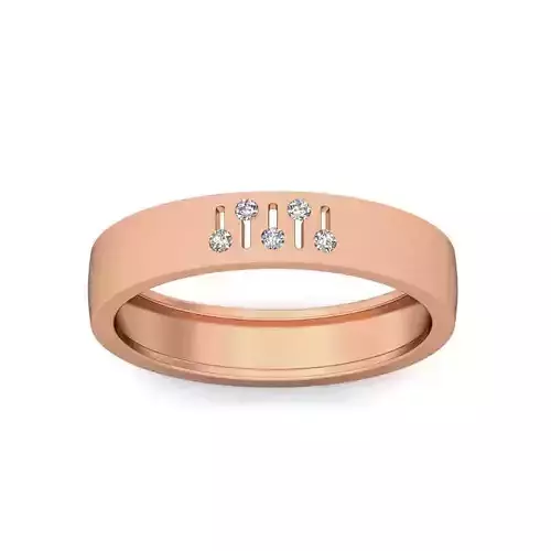 Diamond Band Ring 3dm stl render detail 3D print model