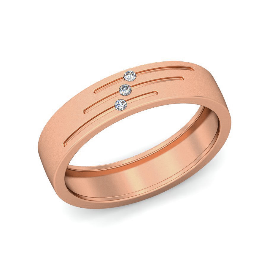 Diamond Band Ring 3dm stl render detail 3D print model_3