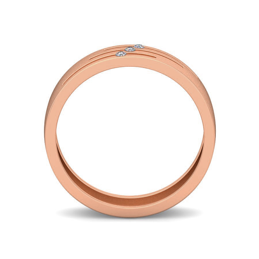 Diamond Band Ring 3dm stl render detail 3D print model_2