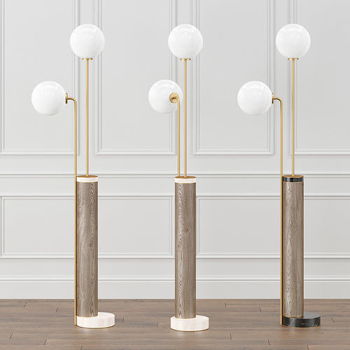 Portland floor lamp 3D model CGTrader