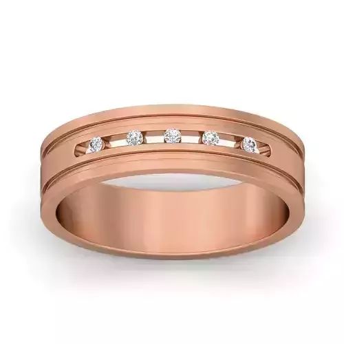 Diamond Band Ring 3dm stl render detail 3D print model