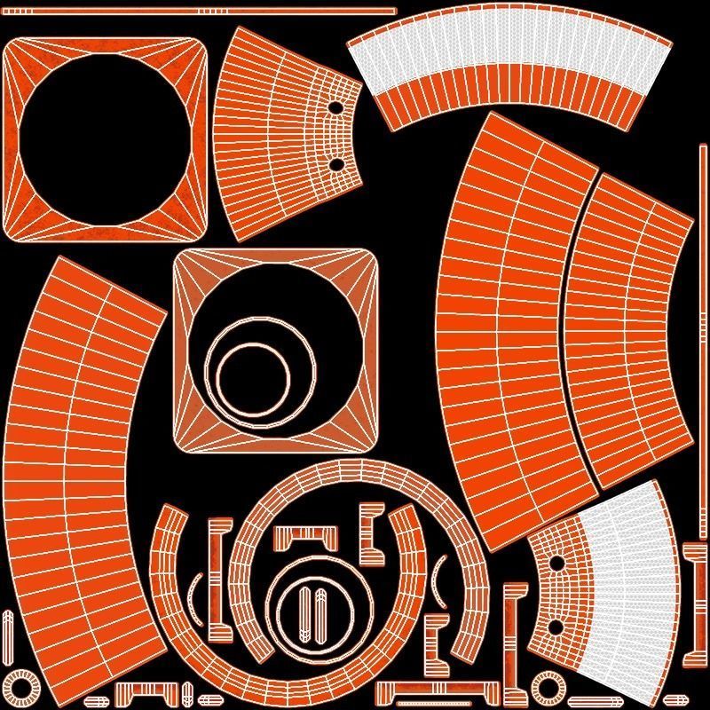 Cone sinalizacao ABNT Low-poly 3D model_6