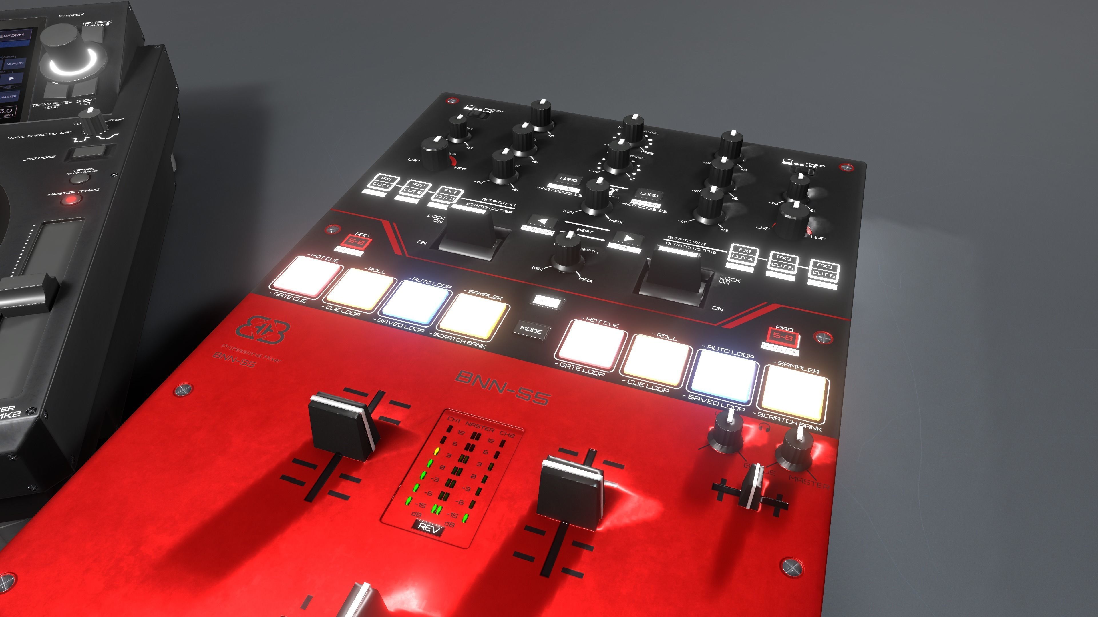 Banana BNN-1000Mk2 and BNN-S5 Low-poly 3D model_2