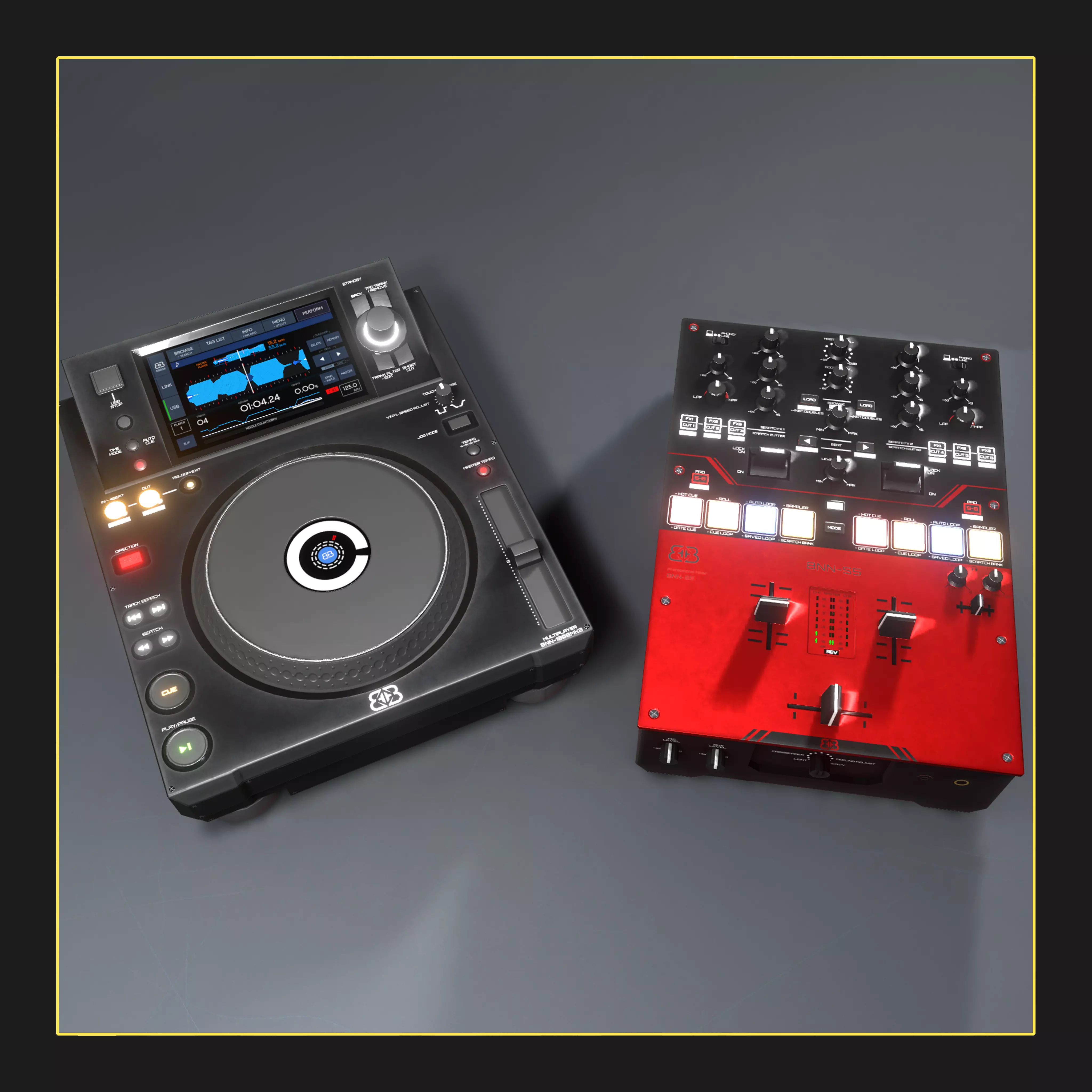 Banana BNN-1000Mk2 and BNN-S5 Low-poly 3D model_0