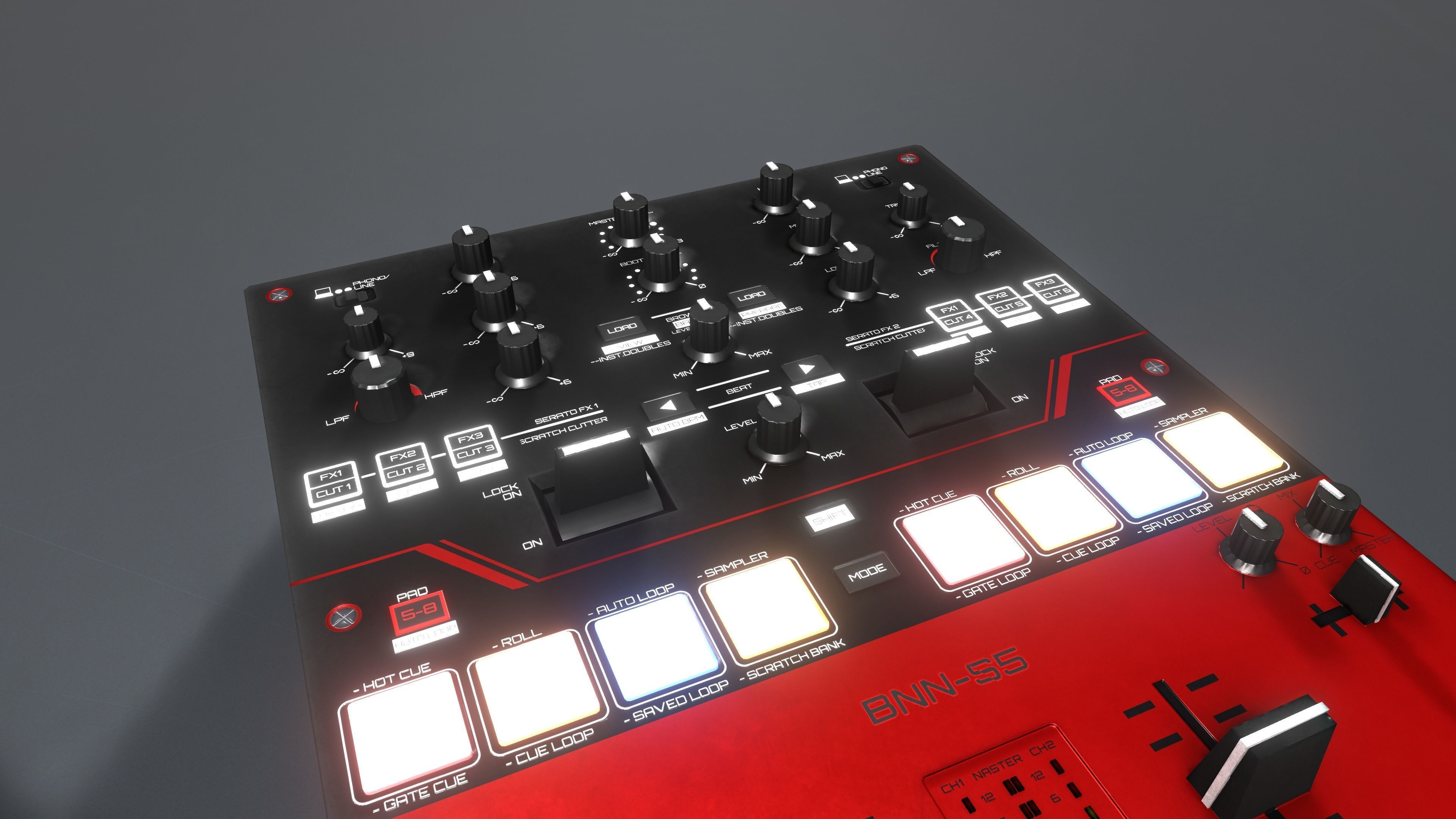 Banana BNN-1000Mk2 and BNN-S5 Low-poly 3D model_3