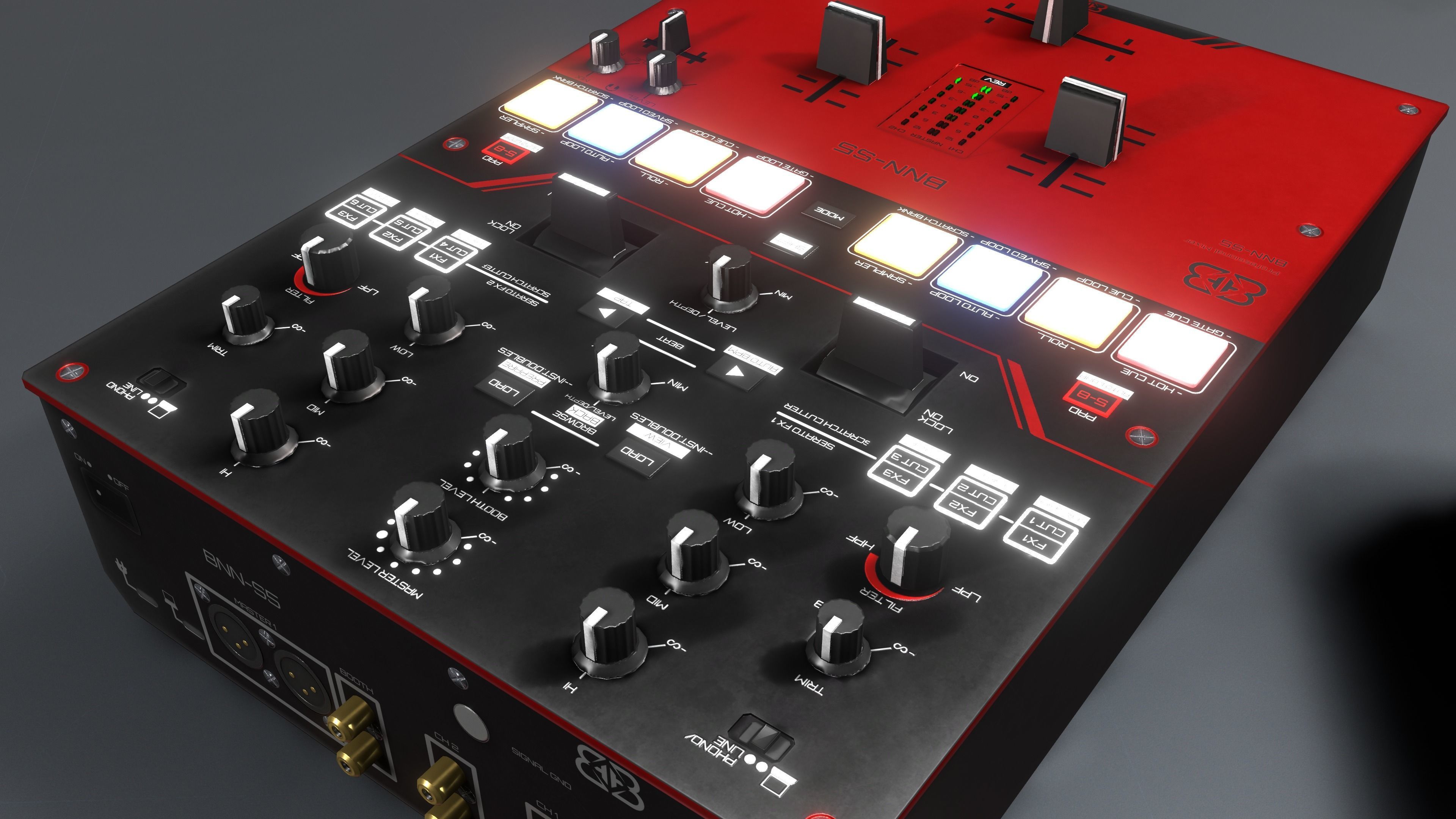 Banana BNN-1000Mk2 and BNN-S5 Low-poly 3D model_1