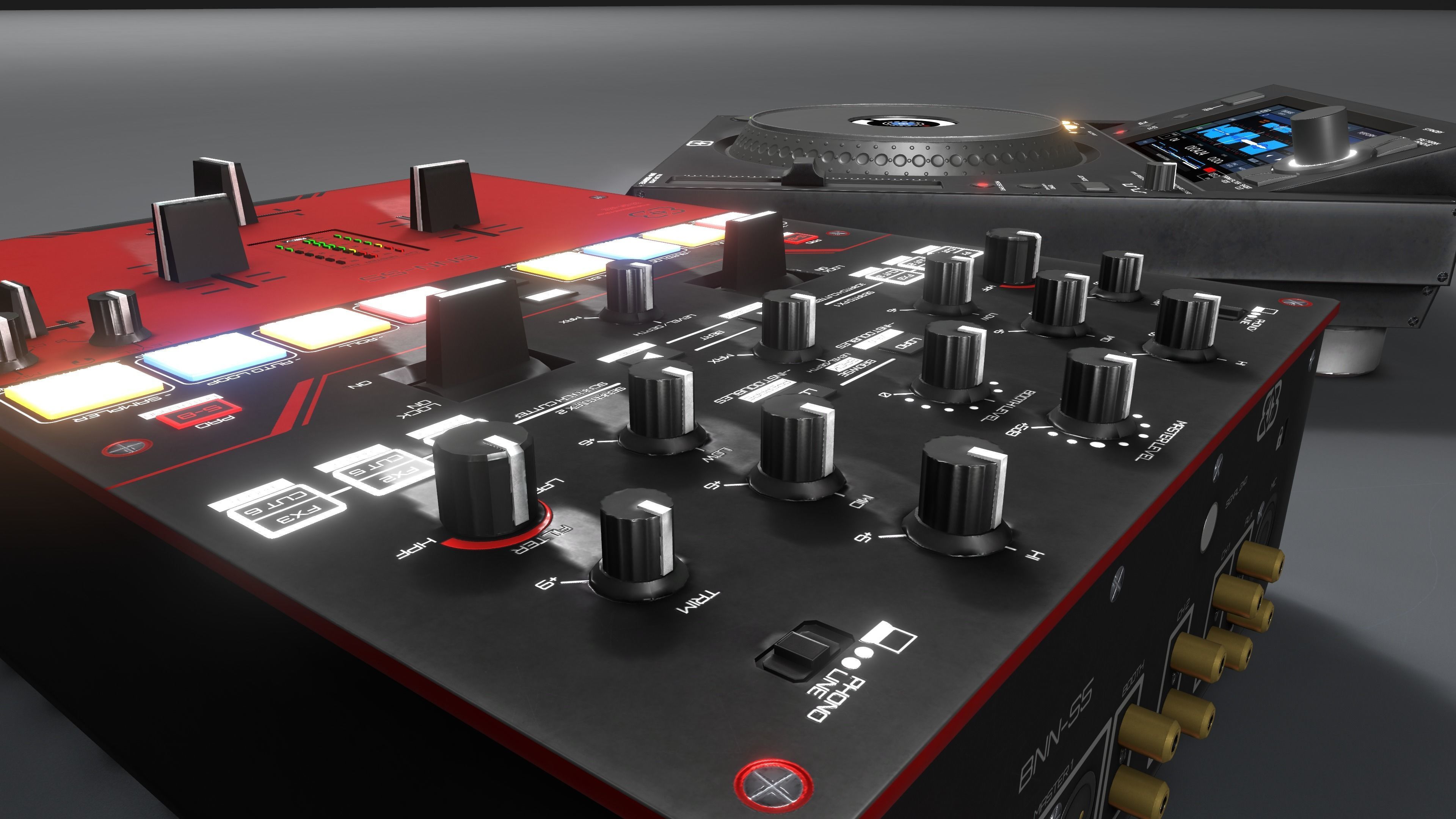 Banana BNN-1000Mk2 and BNN-S5 Low-poly 3D model_6