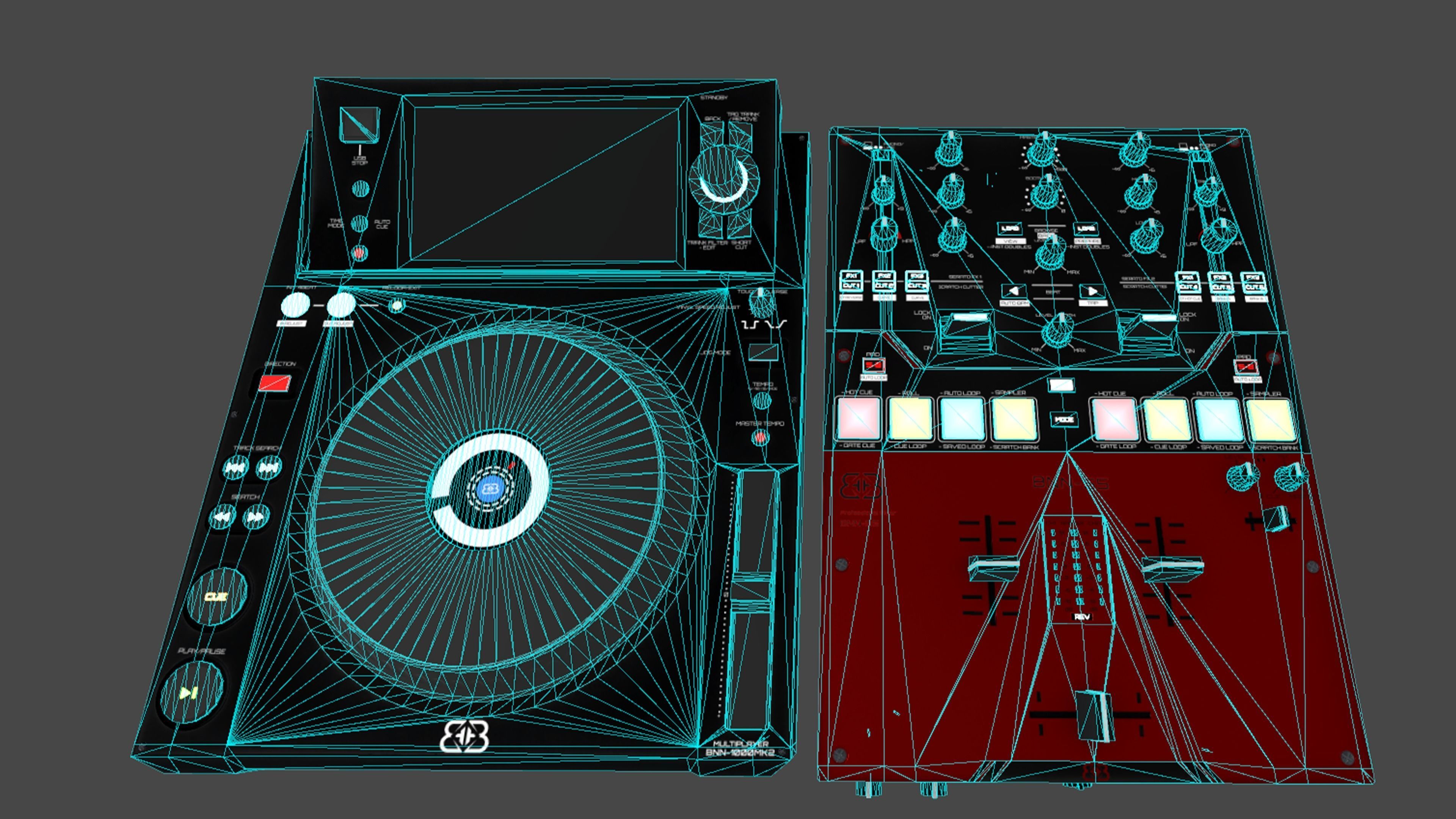 Banana BNN-1000Mk2 and BNN-S5 Low-poly 3D model_7