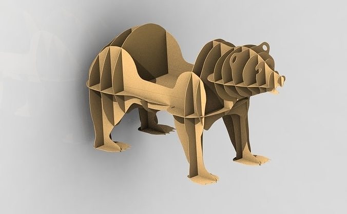 bear shelf 3D model
