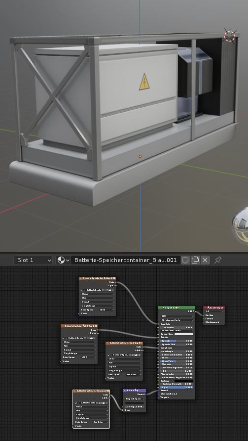 Power Storage Container Control Module 3 Low-poly 3D model_3