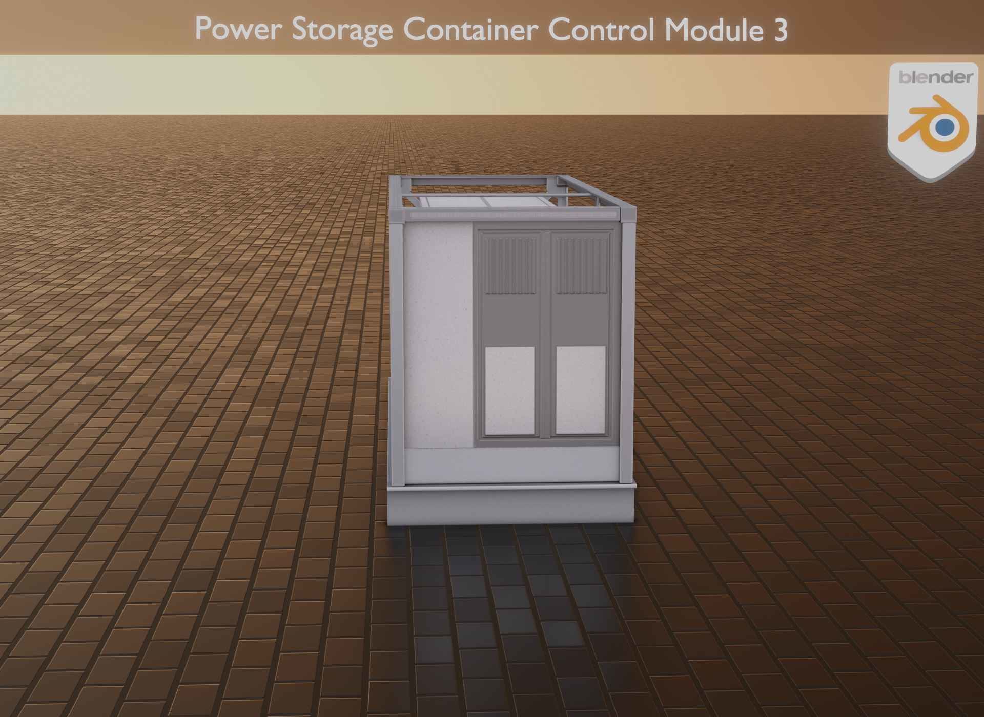 Power Storage Container Control Module 3 Low-poly 3D model_36