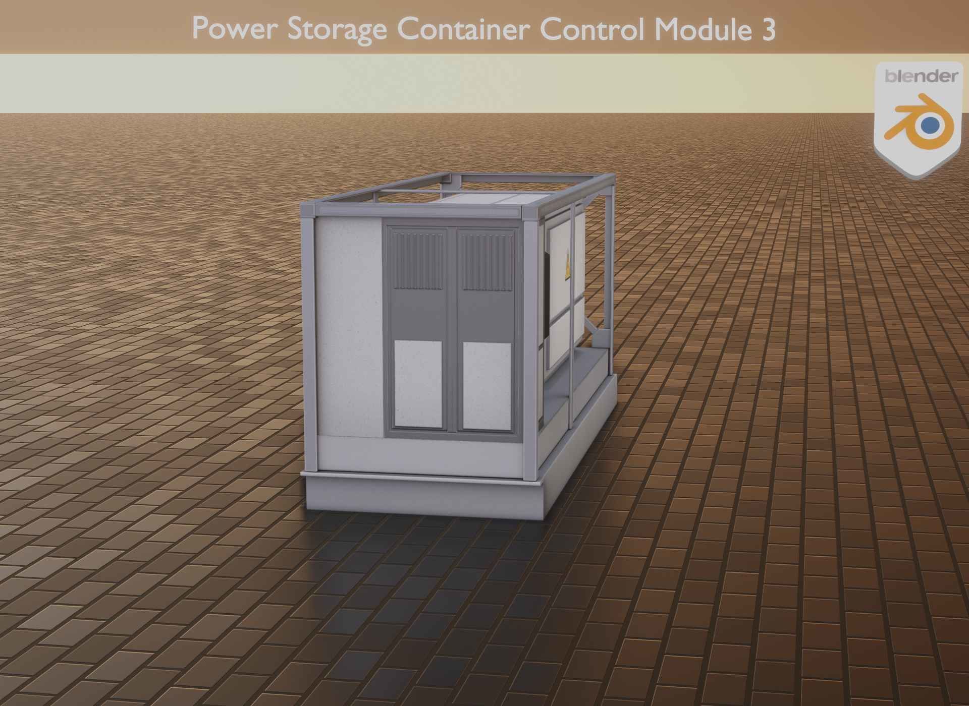 Power Storage Container Control Module 3 Low-poly 3D model_53