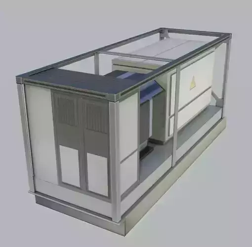Power Storage Container Control Module 3 Low-poly 3D model