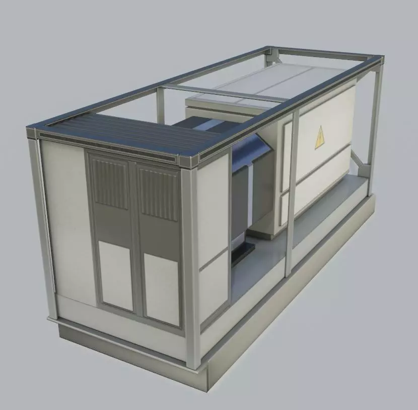 Power Storage Container Control Module 3 Low-poly 3D model_0