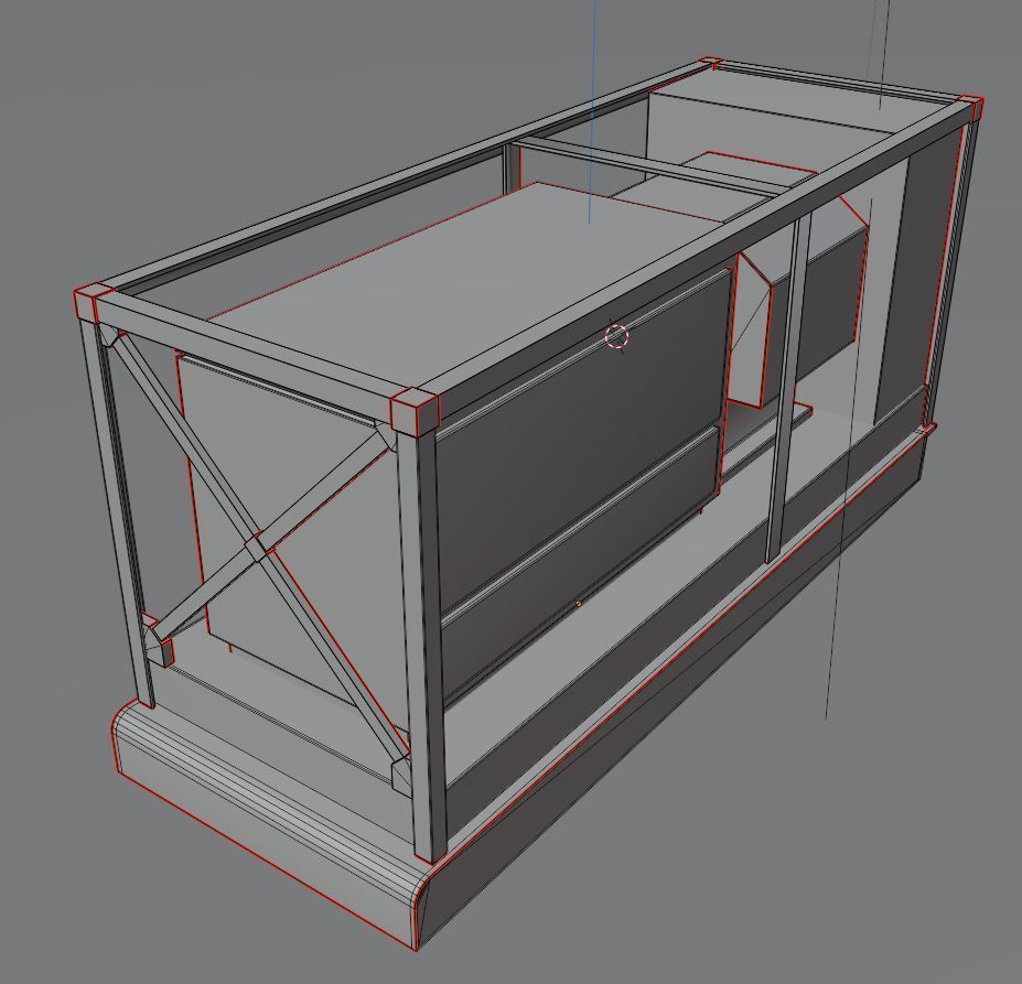 Power Storage Container Control Module 3 Low-poly 3D model_4