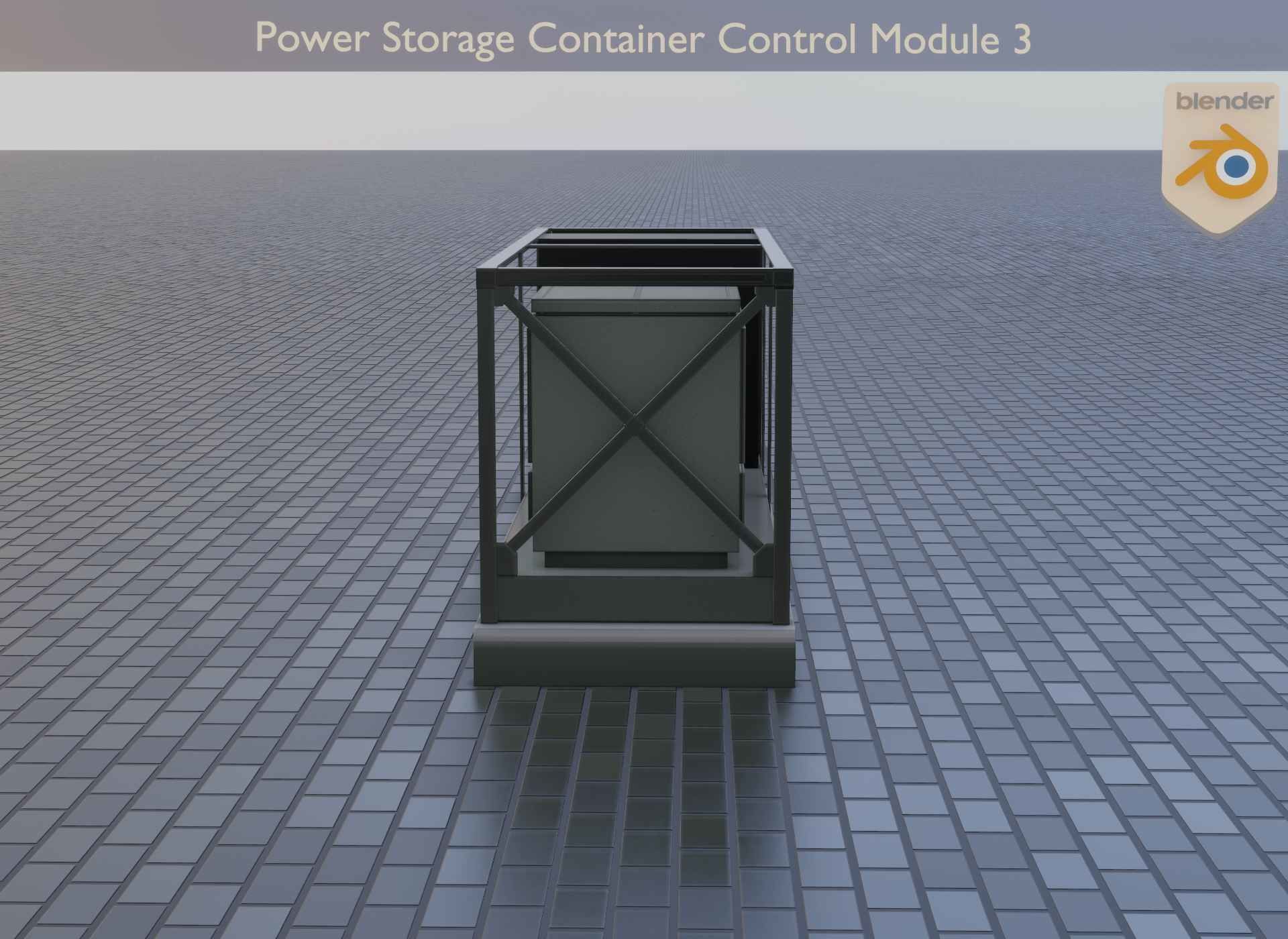 Power Storage Container Control Module 3 Low-poly 3D model_41