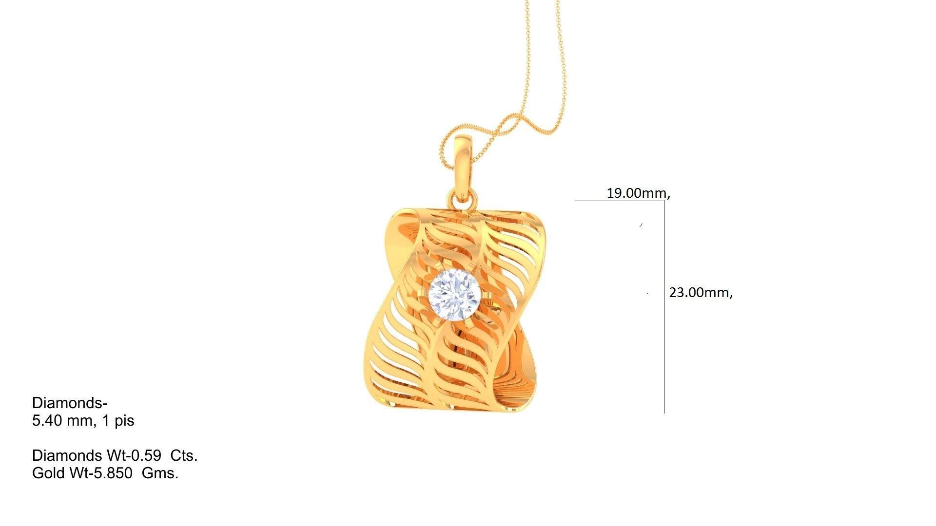 Solitaire Earring Pendant Set 3dm STL OBJ FBX Renders Details 3D print model_7