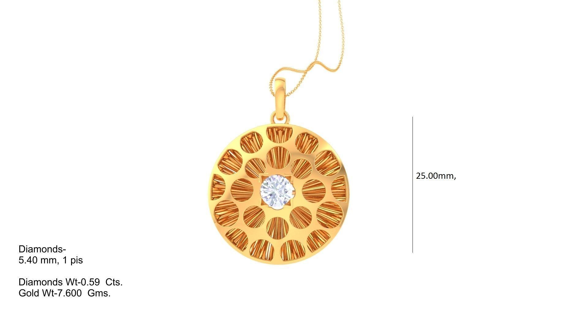 Solitaire Earring Pendant Set 3dm STL OBJ FBX Renders Details 3D print model_6